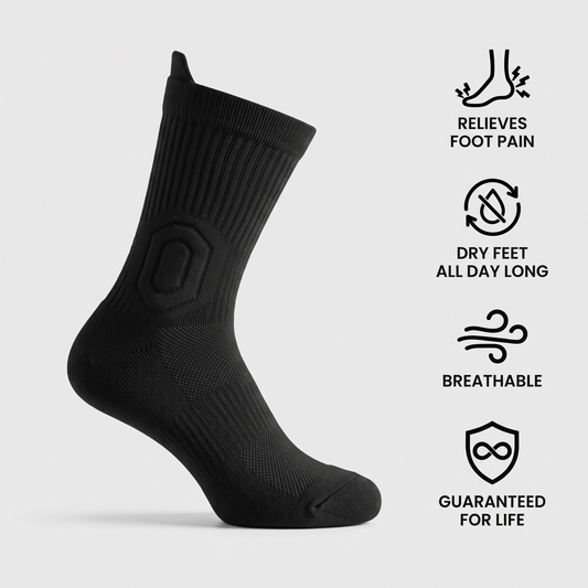 BRICK Bamboo Cushioned Work Socks: relieves foot pain, dry feet all day long, breathable, guaranteed for life